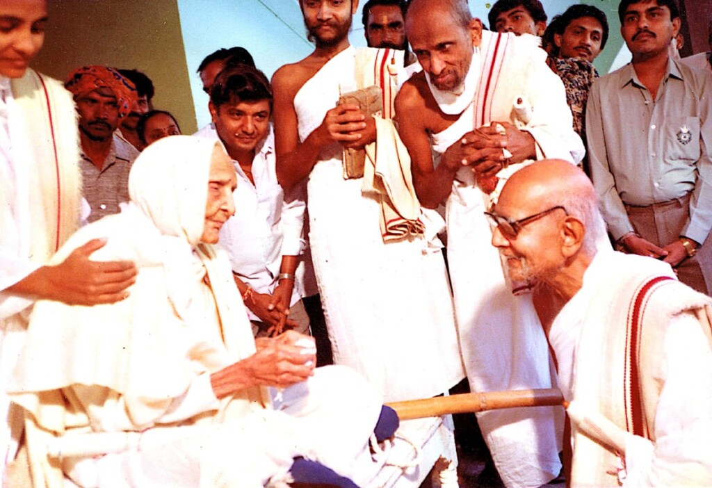 A collective of individuals in white robes and hats, showcasing a spirit of togetherness and shared identity.